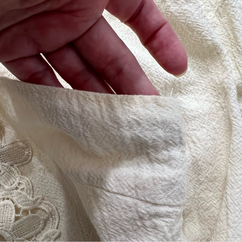 Altar’d State Lace Midi Dress Cream Sleeveless Boho Cottagecore Size S - Picture 6 of 9